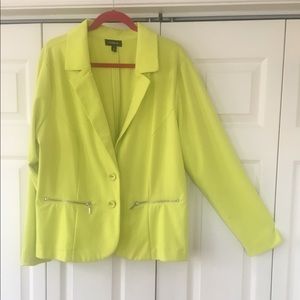 Torrid Vibrant Yellow Blazer